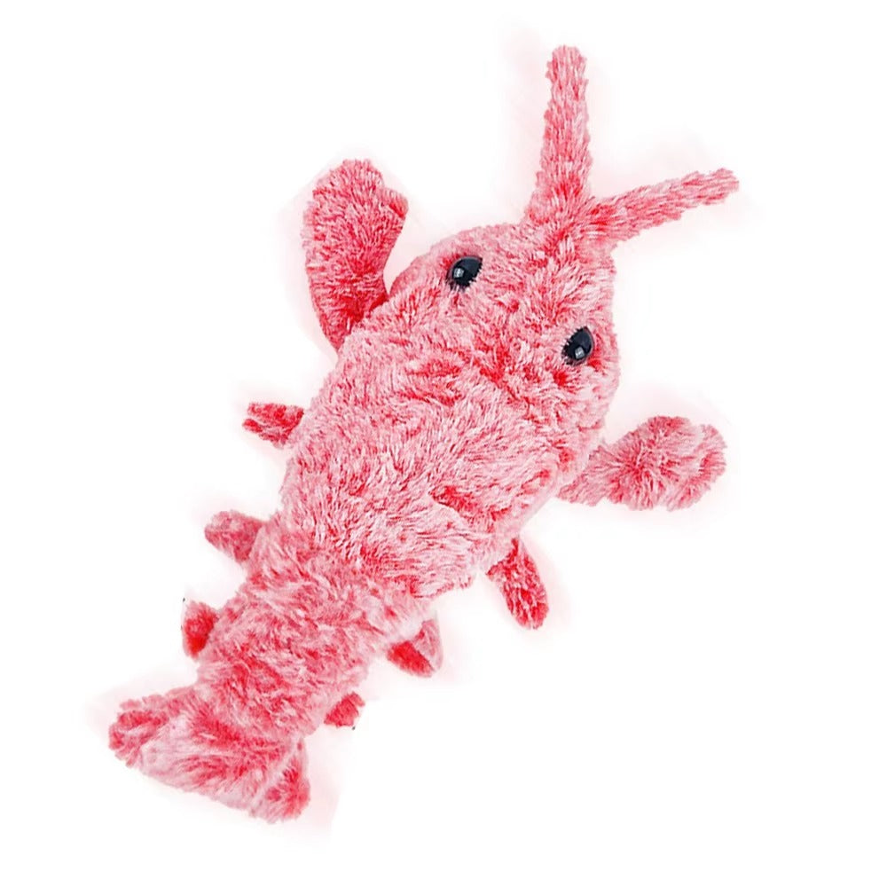 USB Rechargeable Dancing Lobster Cat Toy π¦ | Moving Plush Electric Jumping Shrimp with 3 Modes π