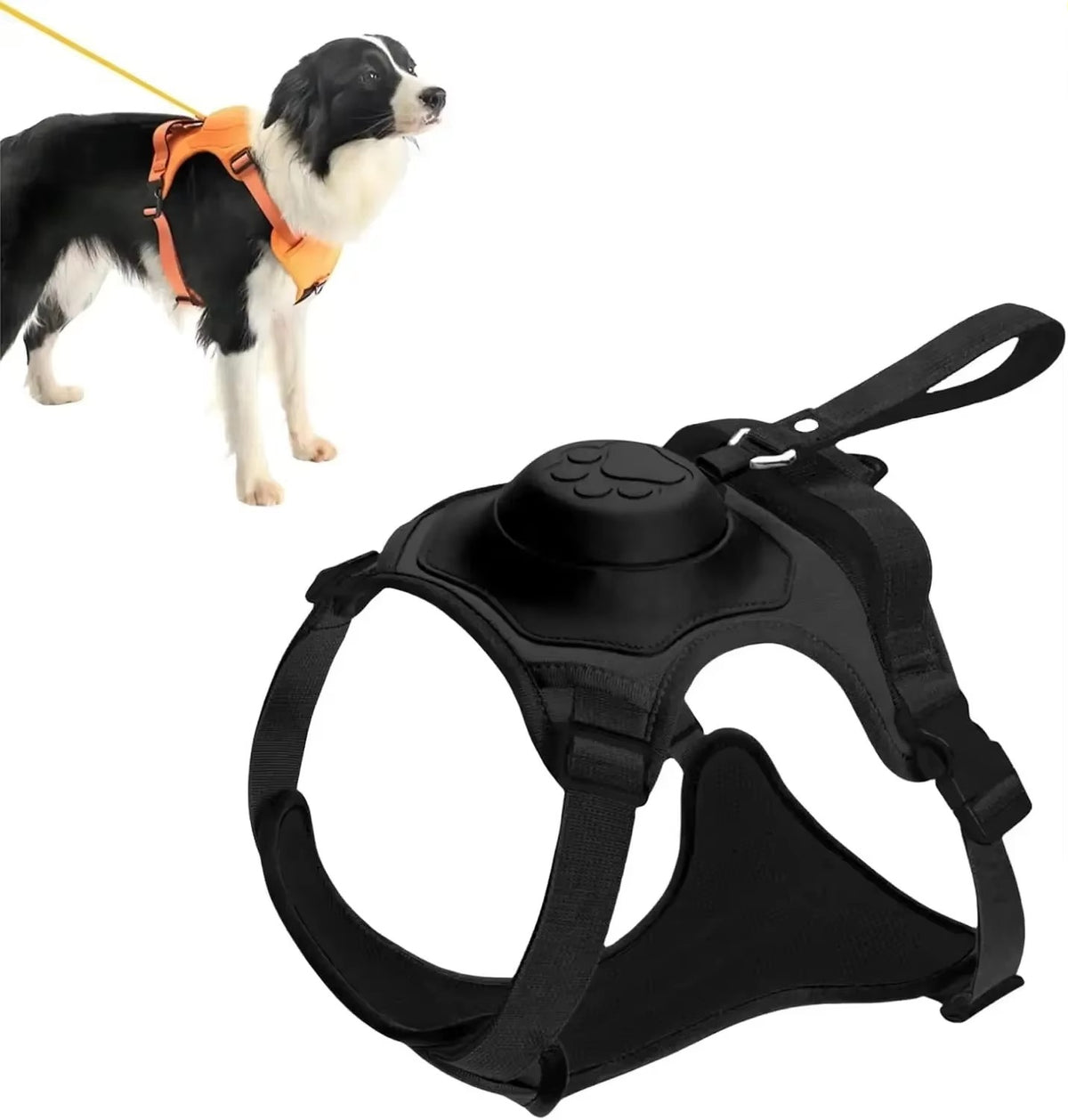 β’ Heavy-Duty Dog Collar Harness | Explosion-Proof & Impact-Resistant Training Vest | Adjustable Breathable Outdoor Harness for Medium & Large Dogs πΆπͺ