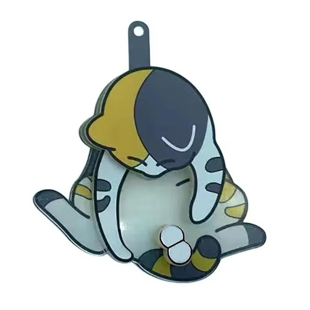 Playful Cat Interactive Keychain with Wiggling Pendant π± | Rotatable Acrylic Kitten Bag Charm Keyring π