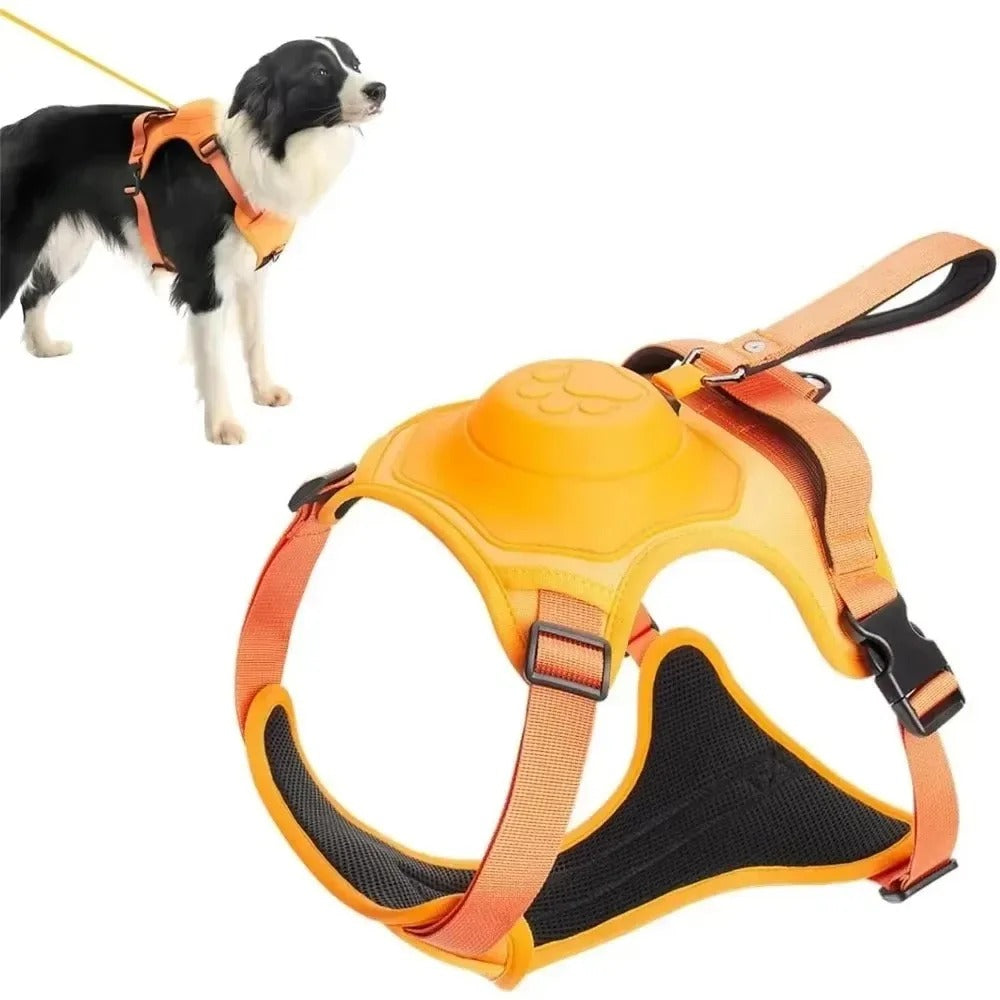 • Heavy-Duty Dog Collar Harness | Explosion-Proof & Impact-Resistant Training Vest | Adjustable Breathable Outdoor Harness for Medium & Large Dogs 🐶💪