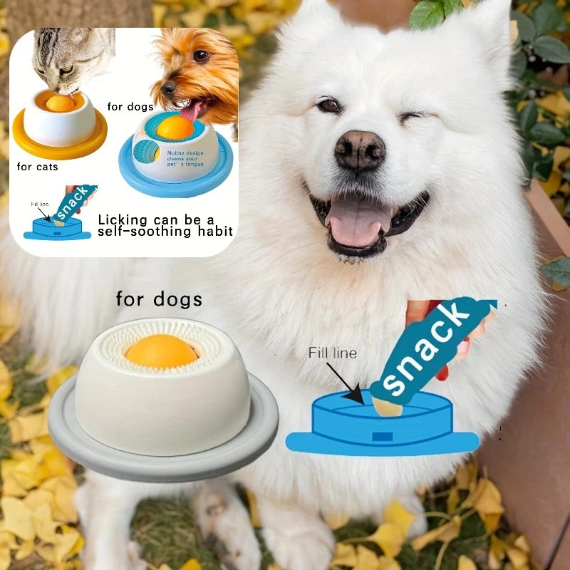 Interactive Dog Licking Toy & Slow Feeder Box | Mental Stimulation & Training Game for Dogs, Cats, Puppies & Kittens 🐶🐱✨