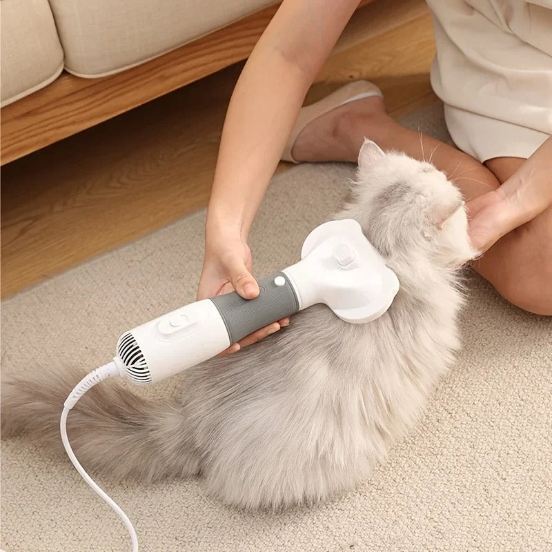 • 3-in-1 Dog Water Blower & Hair Dryer | Professional Pet Deshedding & Styling Machine | Quiet Dog Comb & Beauty Artifact for Teddy & All Breeds 🐶✨