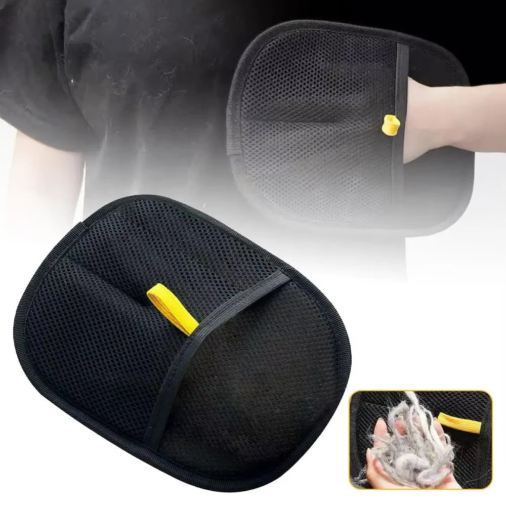 Double-Sided Reusable Pet Hair Removal Gloves 🐶 | Static Grooming & Fur Cleaning Gloves for Furniture 🛋️