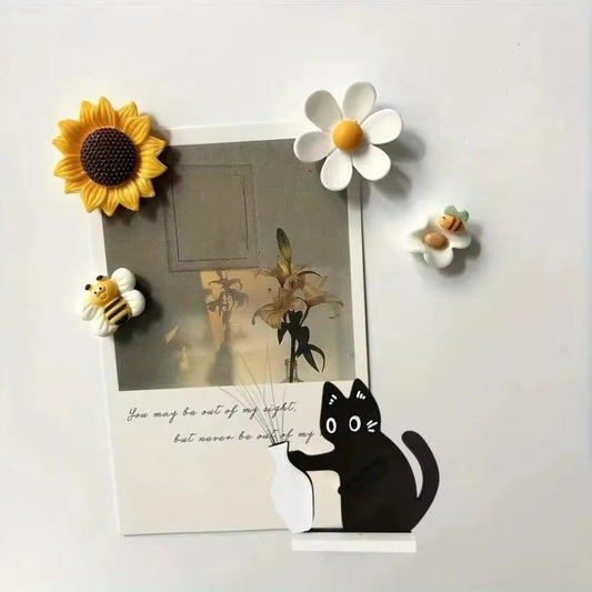 Acrylic Cat Whiskers Collection Ornament | Magnetic Cartoon Refrigerator Sticker | Precious Cat Hair Storage Memorial Box & Keepsake 🐾✨