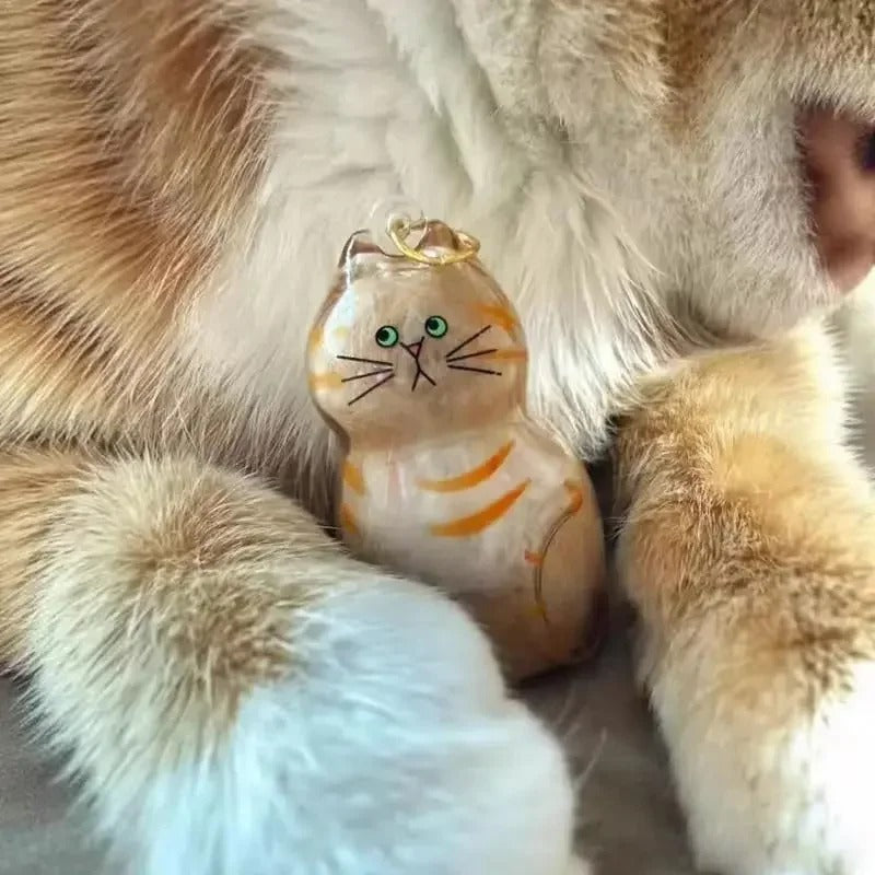 Cute Cat & Dog Fur Storage Capsule Keychain | Transparent Pet Hair Keepsake Pendant & Souvenir 🐱🐶✨