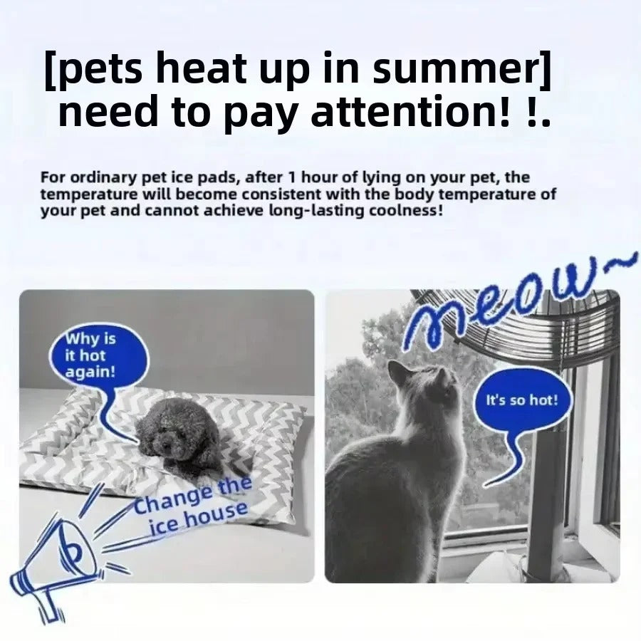 Summer Pet Ice House Bed | Non-Electric Air Conditioning Cooling Kennel | Heavy Duty Four Seasons Load-Bearing Cat & Dog Cave 🐱🐶