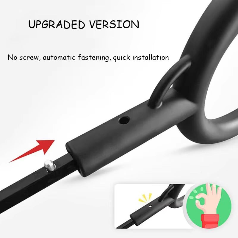 C-Shaped Telescopic Handle Pet Umbrella | Transparent Dog Umbrella with Built-in Leash & Collar | Portable Outdoor Rain Walking Gear 🐶🌧️