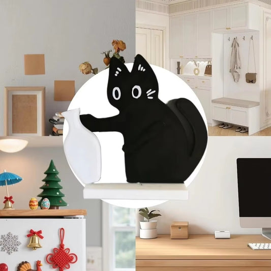 Acrylic Cat Whiskers Collection Ornament | Magnetic Cartoon Refrigerator Sticker | Precious Cat Hair Storage Memorial Box & Keepsake 🐾✨