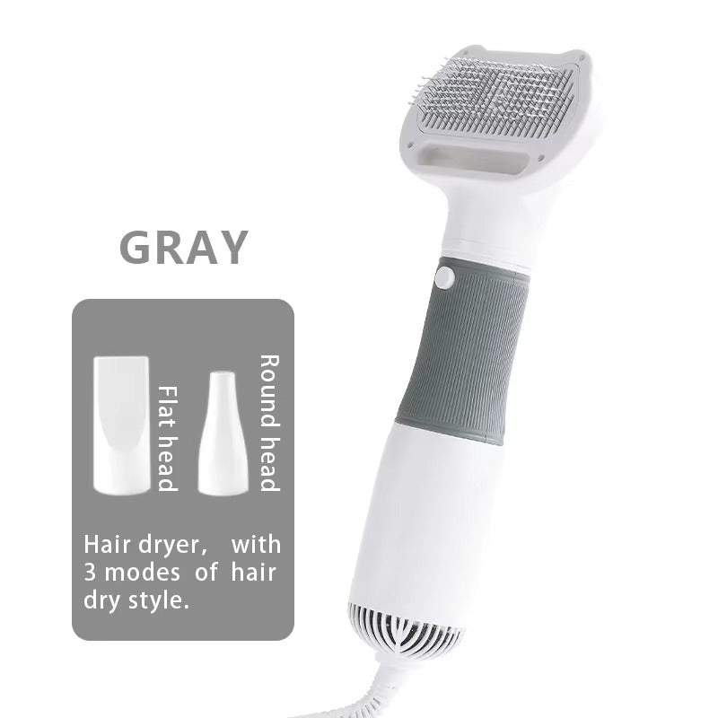 • 3-in-1 Dog Water Blower & Hair Dryer | Professional Pet Deshedding & Styling Machine | Quiet Dog Comb & Beauty Artifact for Teddy & All Breeds 🐶✨