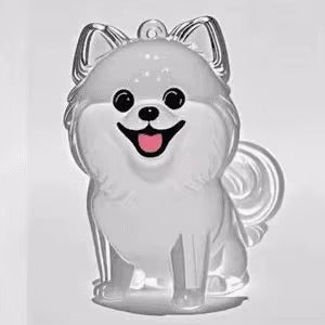 Cute Cat & Dog Fur Storage Capsule Keychain | Transparent Pet Hair Keepsake Pendant & Souvenir 🐱🐶✨