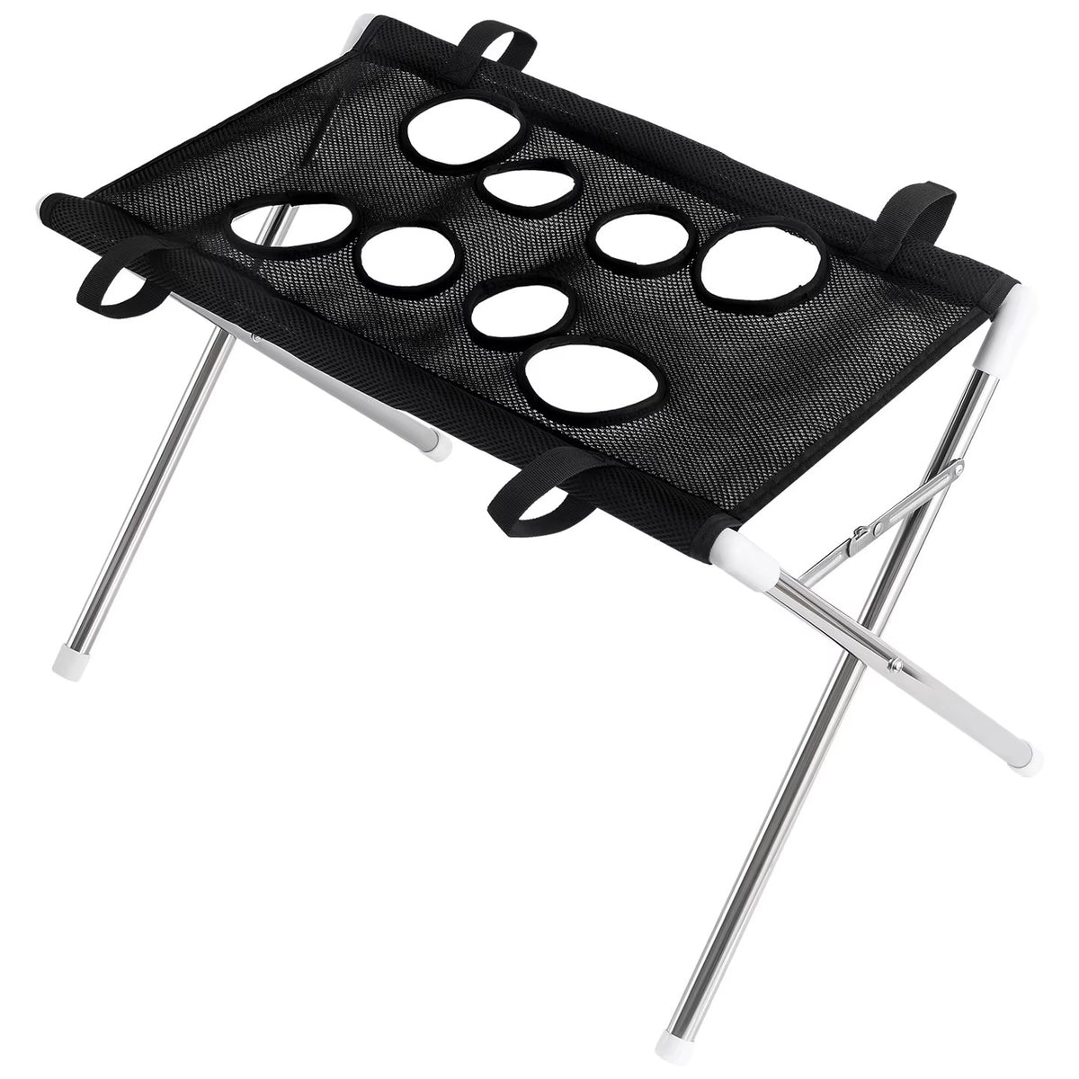 • Pet Grooming Hammock Stand | Foldable Dog & Cat Nail Clipping Harness | Portable Stainless Steel Breathable Mesh Care Tool 🐶🐱