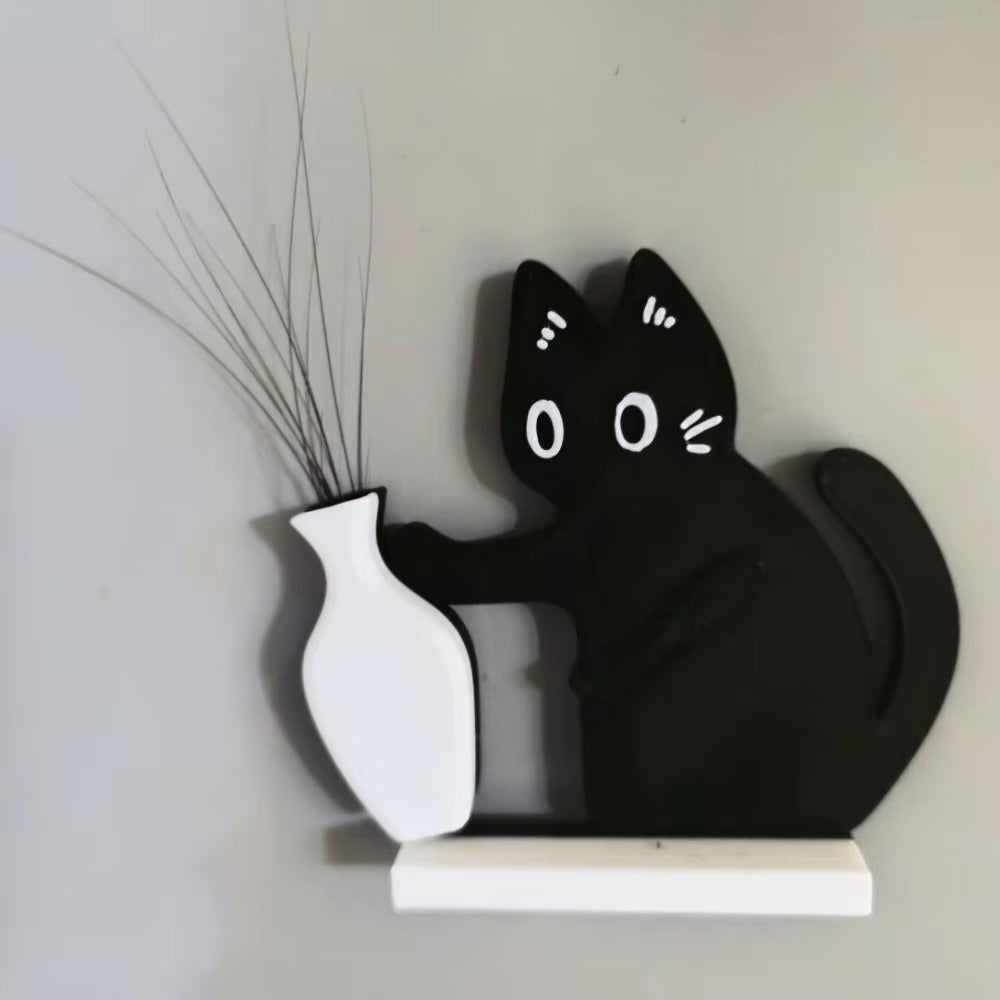 Acrylic Cat Whiskers Collection Ornament | Magnetic Cartoon Refrigerator Sticker | Precious Cat Hair Storage Memorial Box & Keepsake 🐾✨