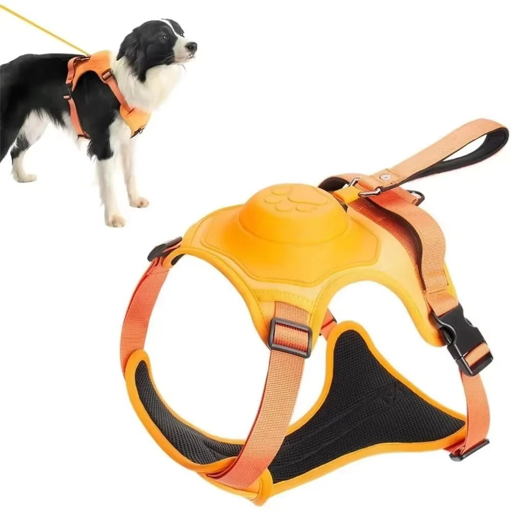 • Heavy-Duty Dog Collar Harness | Explosion-Proof & Impact-Resistant Training Vest | Adjustable Breathable Outdoor Harness for Medium & Large Dogs 🐶💪