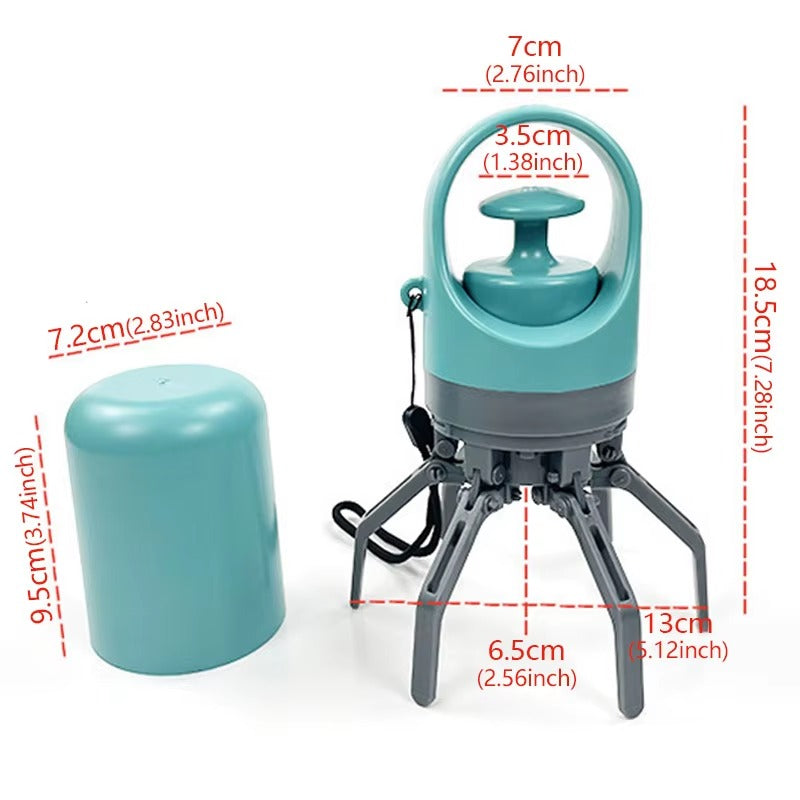 • Portable Six-Claw Dog Poop Scooper | Outdoor Pet Toilet Garbage Bag Dispenser | Heavy-Duty Waste Pickup Cleaner Tool with Built-in Bags 🐶✨