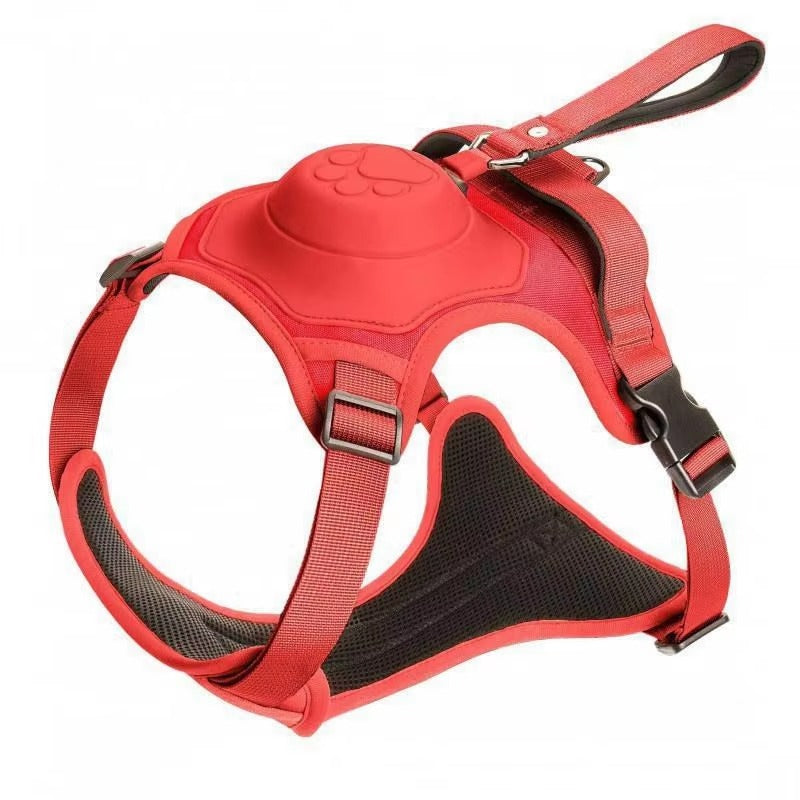 • Heavy-Duty Dog Collar Harness | Explosion-Proof & Impact-Resistant Training Vest | Adjustable Breathable Outdoor Harness for Medium & Large Dogs 🐶💪