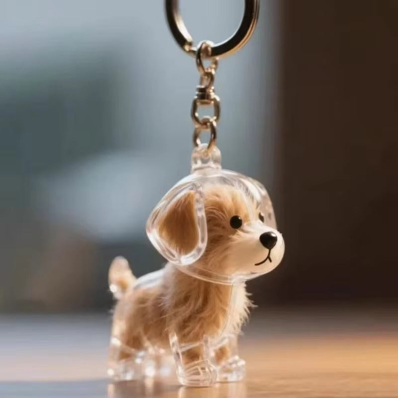 Cute Cat & Dog Fur Storage Capsule Keychain | Transparent Pet Hair Keepsake Pendant & Souvenir 🐱🐶✨