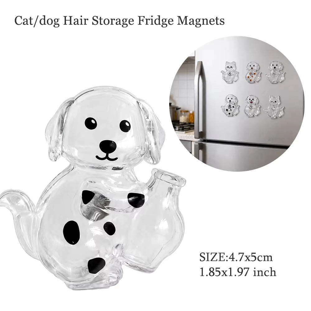 Cute Cat & Dog Fur Storage Capsule Keychain | Transparent Pet Hair Keepsake Pendant & Souvenir 🐱🐶✨